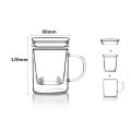 Heat Resistance Borosilicate Glass Cup Office Cup Milk Cup Coffee Cup Glass Cup